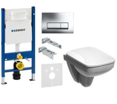 Комплект: Унітаз Kolo Nova Pro + Інсталяція Geberit Duofix + Кришка + Клавіша Delta 51  (M39018000+458.178.21.1+M30112000+115.105.21.1)