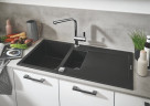 Кухонна мийка гранітна Grohe K500, 100x50, чорний (31646AP0)