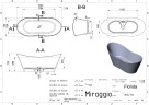 Ванна Miraggio Florida 180x75 (0000271)