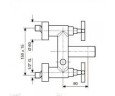 Смеситель для ванны Emmevi Spirit New, двухвентильный, хром (CR31001)
