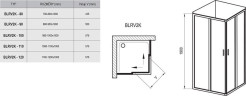 Душевая кабина Ravak Blix BLRV2K, 90x90 (1XV70U00Z1)