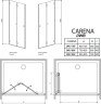 Душевые двери Radaway Carena DWB 90R, правые (34502-01-01NR)