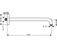 Кронштейн для верхнього душу Hansgrohe (27413000)