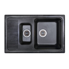 Кухонная мойка гранитная Cosh, 77x49, черный (COSH7749K420)