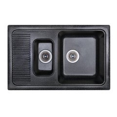 Кухонная мойка гранитная Cosh, 77x49, черный (COSH7749K420)