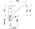 Смеситель для кухни KFA Armatura German, однорычажный, хром (4513-914-00)