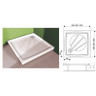 Душовий піддон Ravak Perseus Pro, 100x100 (XA03AA01010)