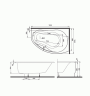 Ванна акриловая Kolo Promise, правая, 150х100 (XWA3050000)