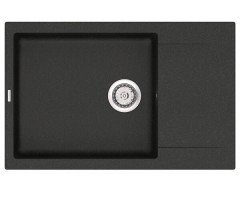 Кухонна мийка гранітна Vankor Orman, 78x50, чорний (ORMAN OMP 02.78 XL BLACK)