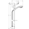 Душевой гарнитур Hansgrohe Crometta 85 Multi/Unica (27766000)