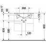 Умывальник накладной Duravit Darling New, 63 (499630000)