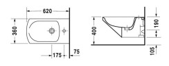 Біде підвісне Duravit Caro (290150000)