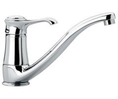 Змішувач для кухні Emmevi Tiffany, одноважільний, білий (BC6095)