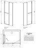 Душевые двери Radaway Carena DWJ 110L, левые (34333-01-01NL)