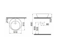 Умывальник врезной Idevit Alfa, 51 (3101-0525)