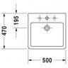 Умывальник накладной Duravit Vero, 50 (452500000)