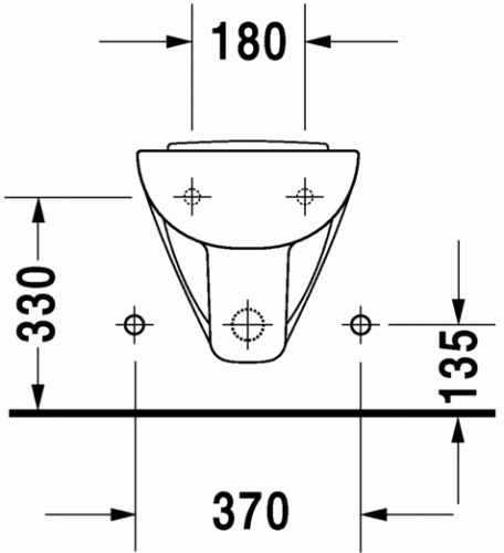 Біде підвісне Duravit D-Code (2257150000)