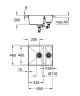 Кухонна мийка гранітна Grohe K500, 55x46, чорний (31648AP0)