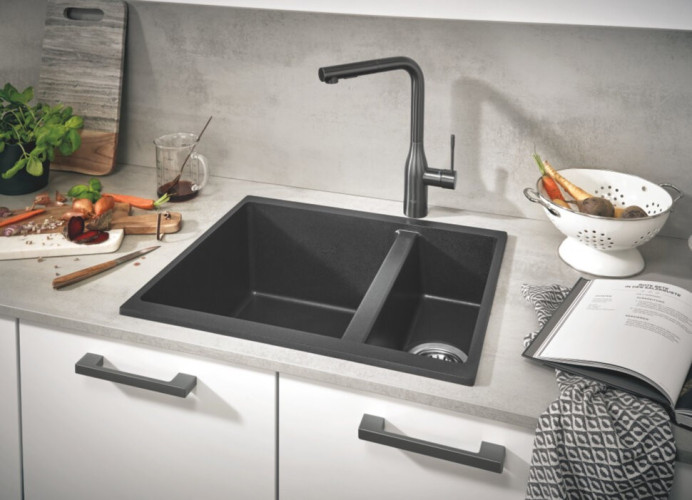 Кухонна мийка гранітна Grohe K500, 55x46, чорний (31648AP0)