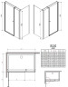 Душевая кабина Radaway Eos KDS, левая, 100x90 (37551-01-01NL)