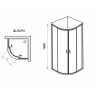 Душова кабіна Ravak Blix Slim BLSCP4, 90x90 (X3BM70C00Z1)