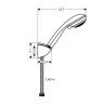 Душевой гарнитур Hansgrohe Crometta 85 Vario-Porter (27559000)