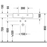 Умывальник накладной Duravit Vero, 60 (454600027)