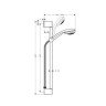 Душевой гарнитур Hansgrohe Crometta 85 Vario/Unica (27763000)