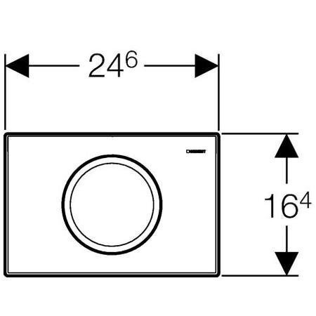 Смывная клавиша Geberit Delta 11, белая (115.120.11.1)
