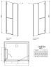 Душові двері Radaway Carena DWJ 120R, праві (34332-01-01NR)