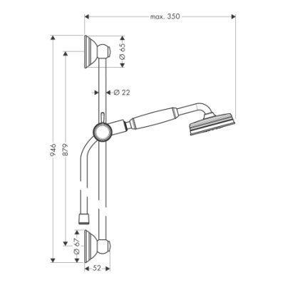 Душевой гарнитур Axor Carlton (27947000)
