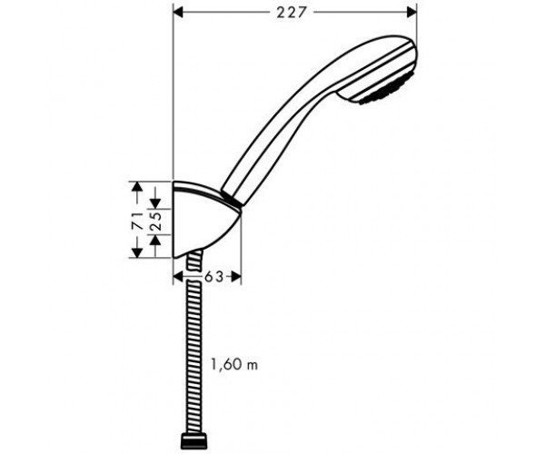 Душевой гарнитур Hansgrohe Crometta 85/Porter (27577000)
