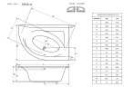 Ванна акрилова Radaway Mistra, ліва, 150x100 (WA1-07-150X100L)
