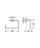Держатель для полотенец Grohe Essentials Cube (40510001)