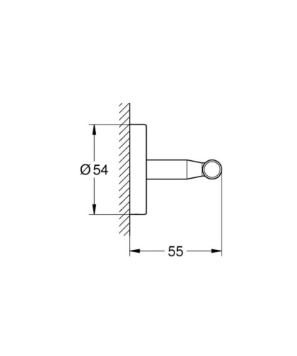Крючок двойной Grohe BauCosmopolitan (40461001)