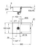 Кухонна мийка гранітна Grohe K500, 86x50, чорний (31644AP0)
