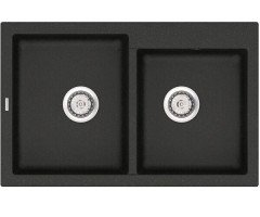 Кухонна мийка гранітна Vankor Orman, 80x51, чорний (ORMAN OMP 05.80 BLACK)
