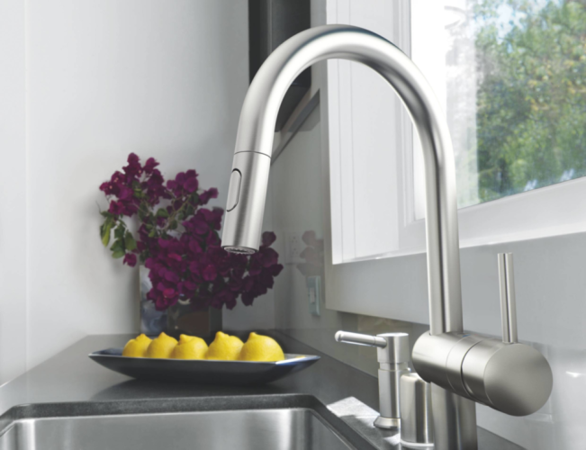 Смеситель для кухни Grohe Minta, однорычажный, серебристый (32321DC2)