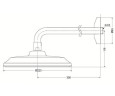 Верхний душ Toto Classic (DBX120CAMPG)
