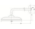 Верхний душ Toto Classic (DBX120CAMPG)