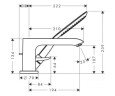Смеситель для ванны Hansgrohe Metris, однорычажный, хром (31190000)