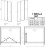 Душові двері Radaway Carena DWJ 80L, ліві (34512-01-01NL)