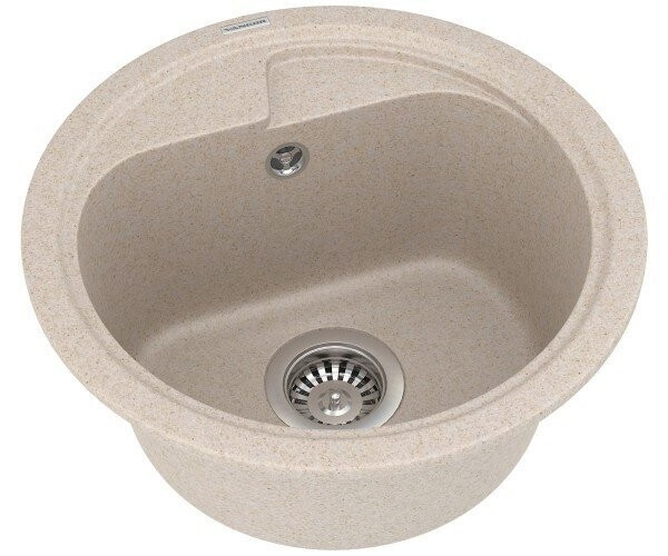 Кухонная мойка гранитная Vankor Polo, 45x45, бежевый (POLO PMR 01.45 BEIGE)