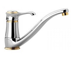 Смеситель для кухни Emmevi Tiffany, однорычажный, золото (OR6095)