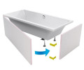 Панель для ванны Excellent, 200 (OBEX.P.20X90WH)