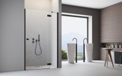 Душові двері Radaway Essenza New Black DWJ 80L, ліві (385012-54-01L)