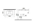 Умивальник врізний Idevit Neo Classic, 85 (3301-0805)