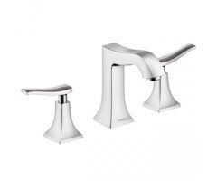 Cмеситель для умывальника Hansgrohe Metris Classic, двухвентильный, хром (31073000)