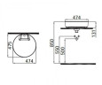 Умывальник врезной Idevit Round Slim, 48 (6001-1485)