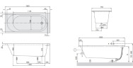 Ванна акриловая Villeroy&Boch O.novo, 170х75 (UBA170CAS2V-01)